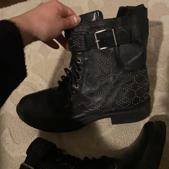 Vince camuto studded combat boots - Picture 2 of 4